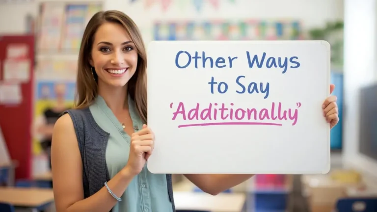 Other Ways to Say Additionally