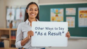 other ways to say as a result