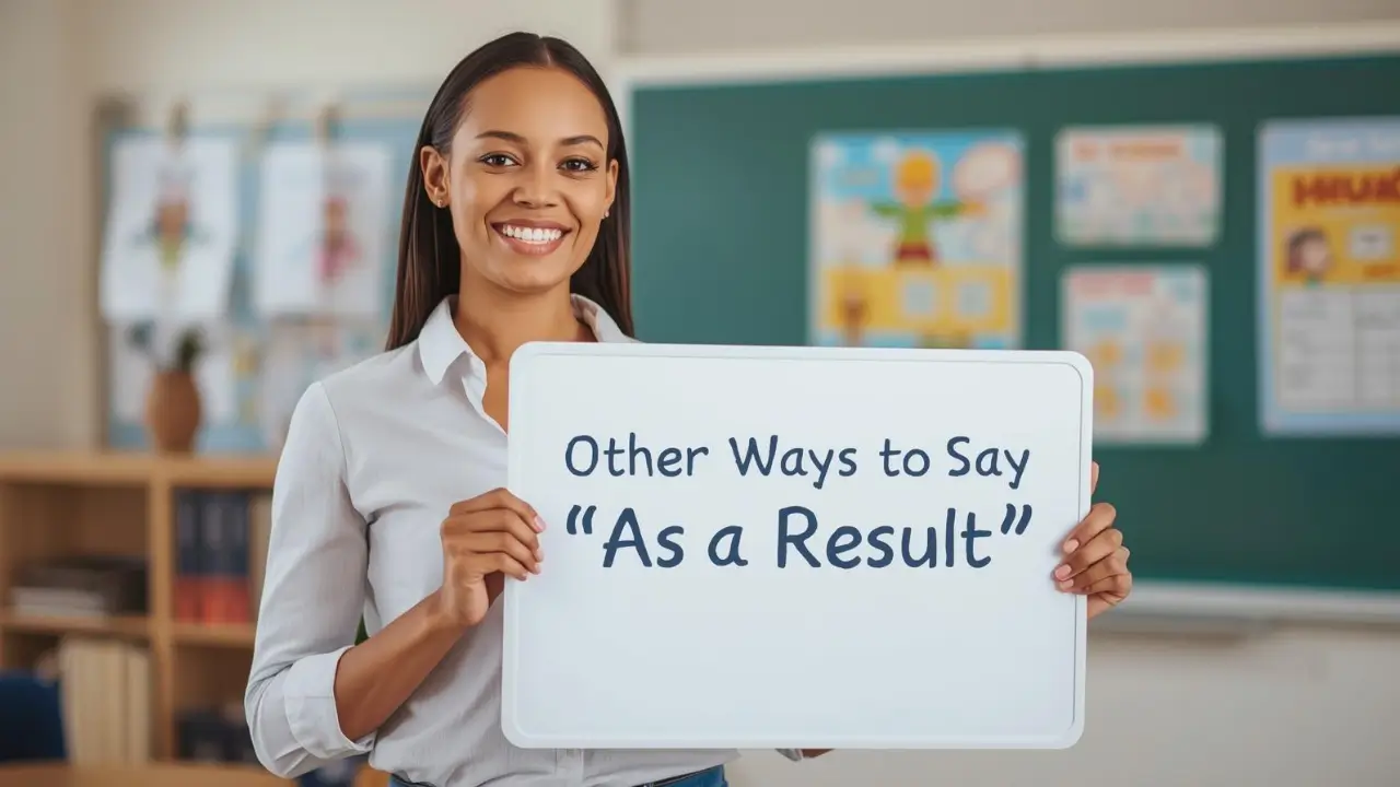 other ways to say as a result