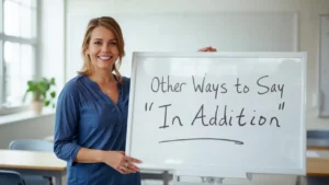 Other Ways to Say In Addition