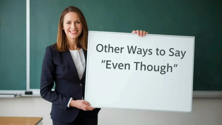other ways to say even though