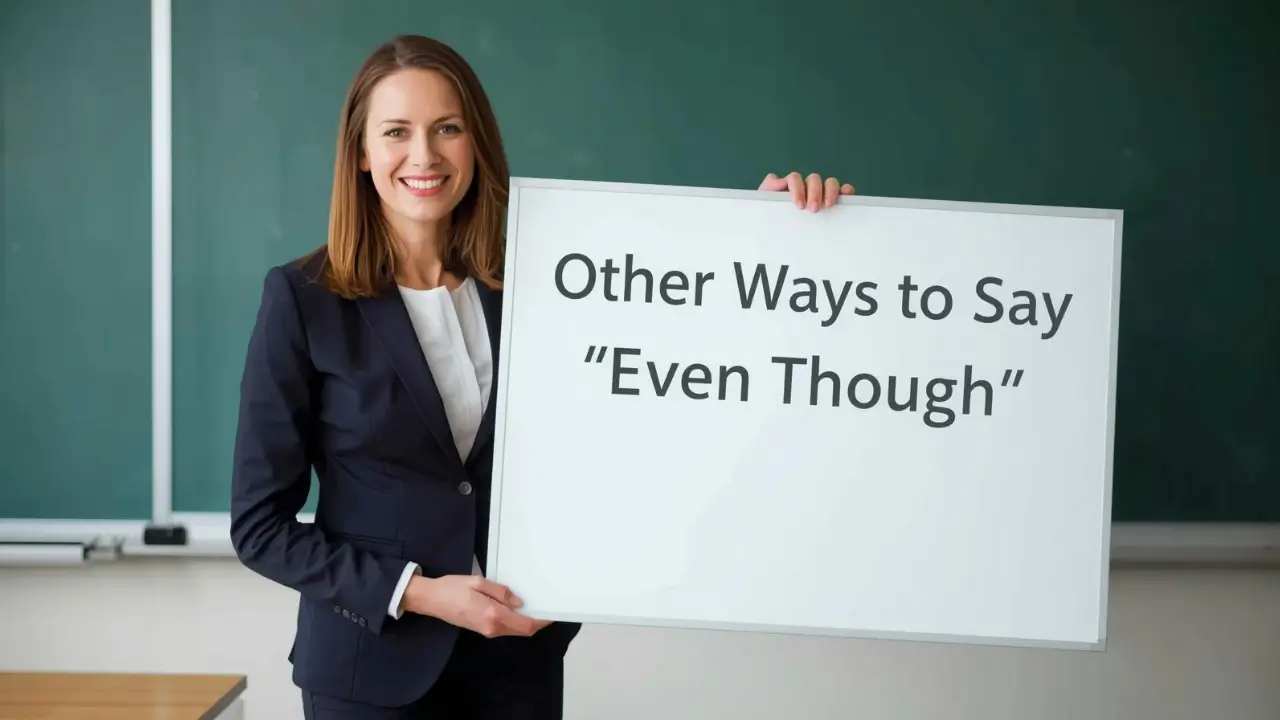other ways to say even though