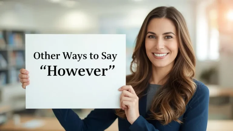 other ways to say however