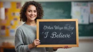 other ways to say i believe
