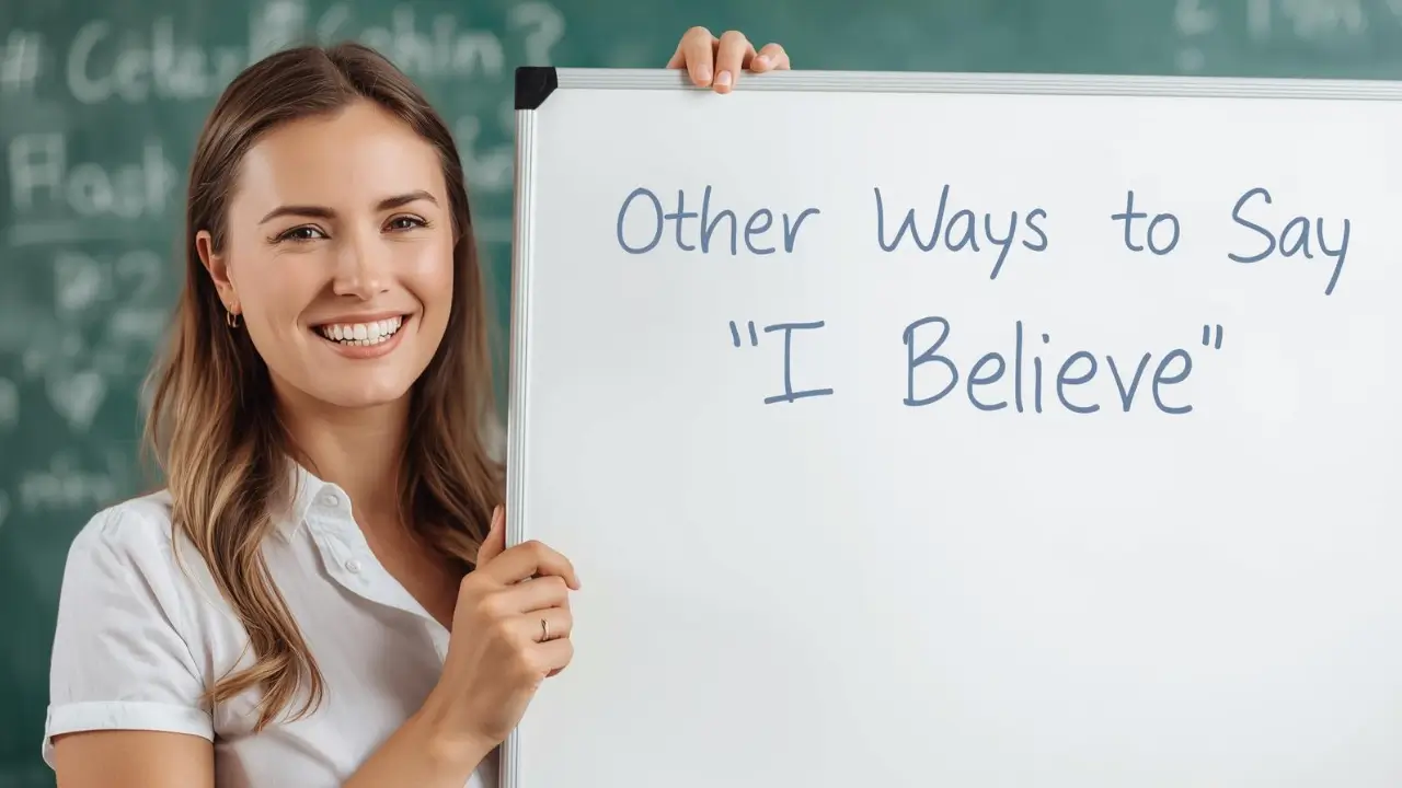 other ways to say i believe