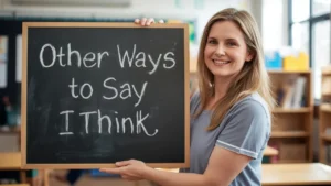 other ways to say i think