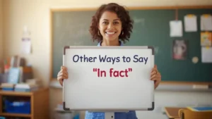 other ways to say in fact