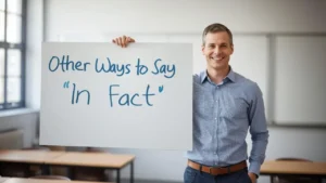 other ways to say in fact