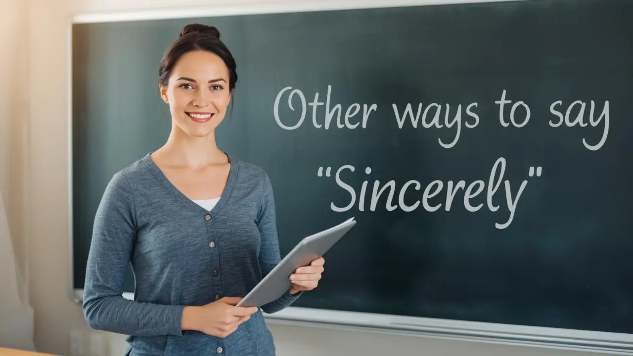 Other Ways to Say "Sincerely"