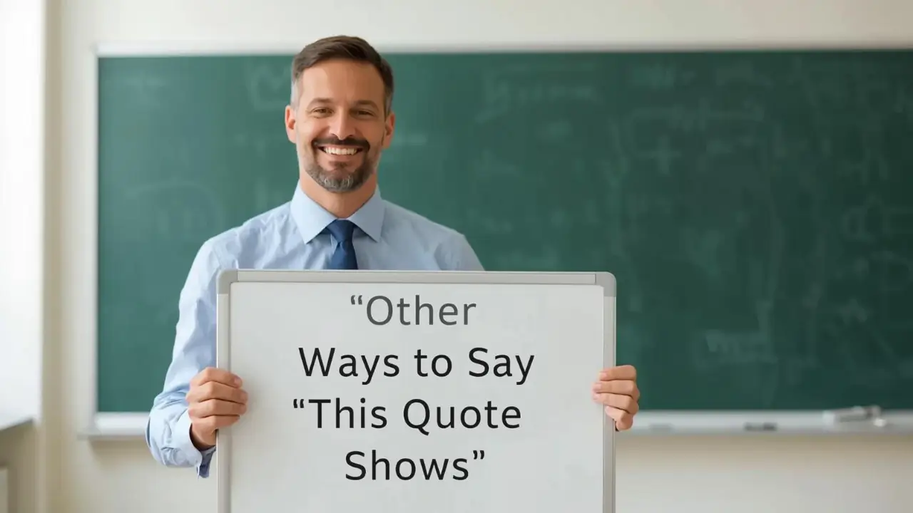 Other Ways to Say “This Quote Shows”
