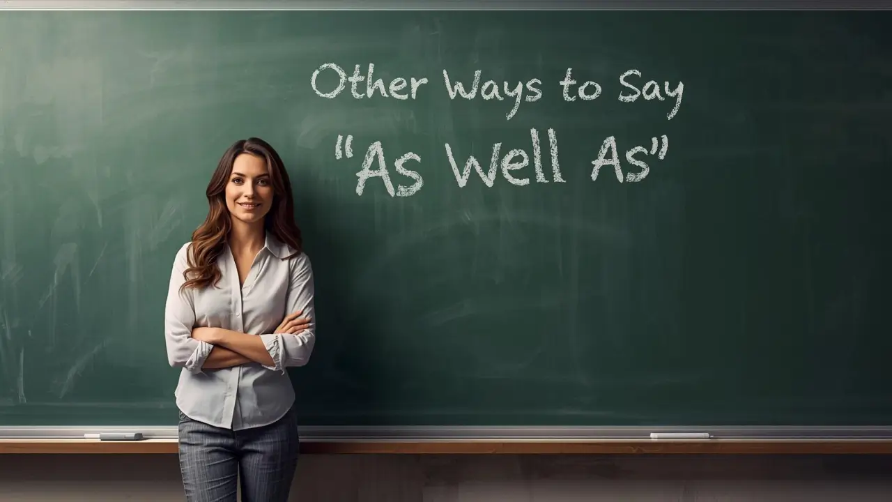 other ways to say as well as