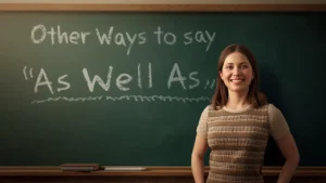 other ways to say as well as