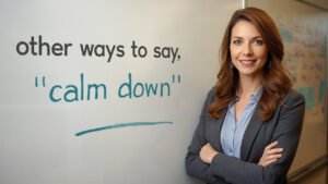 other ways to say calm down