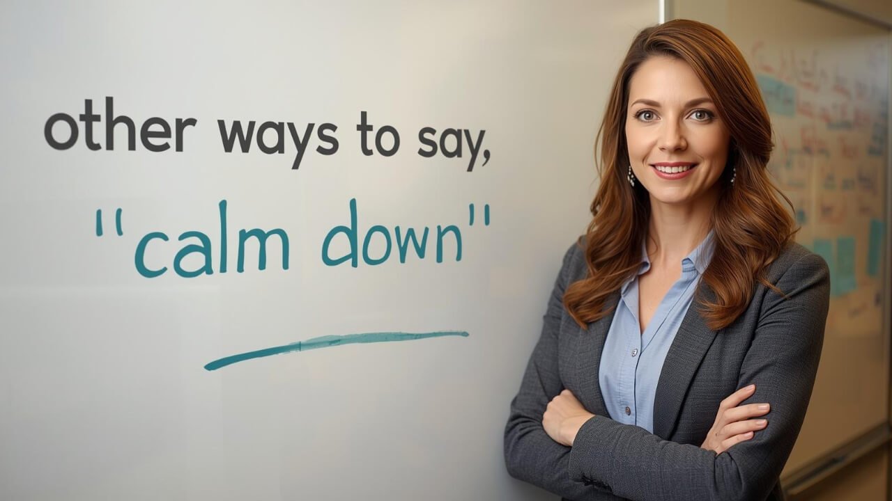 other ways to say calm down