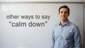 other ways to say calm down