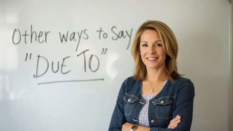 other ways to say due to