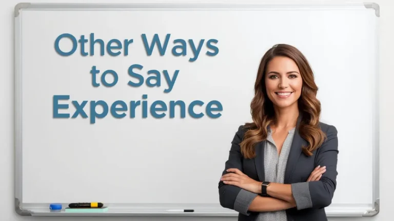 other ways to say experience