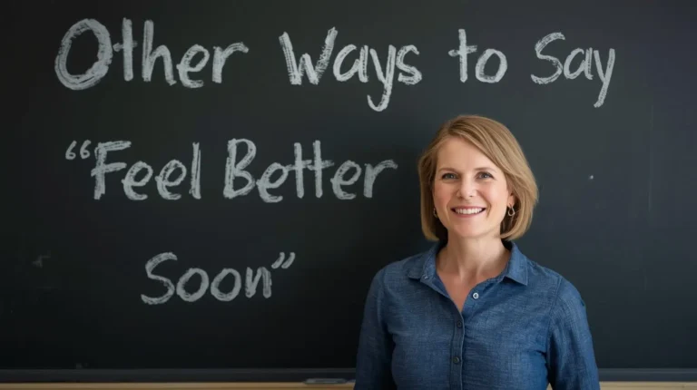 other ways to say feel better soon
