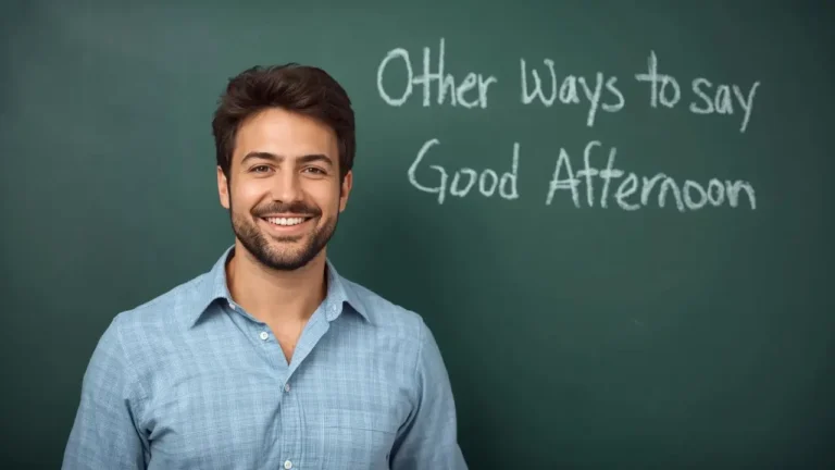 other ways to say good afternoon