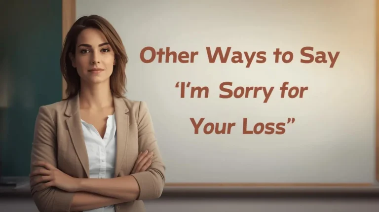 other ways to say i'm sorry for your loss