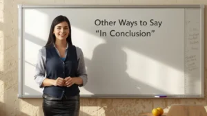 other ways to say in conclusion