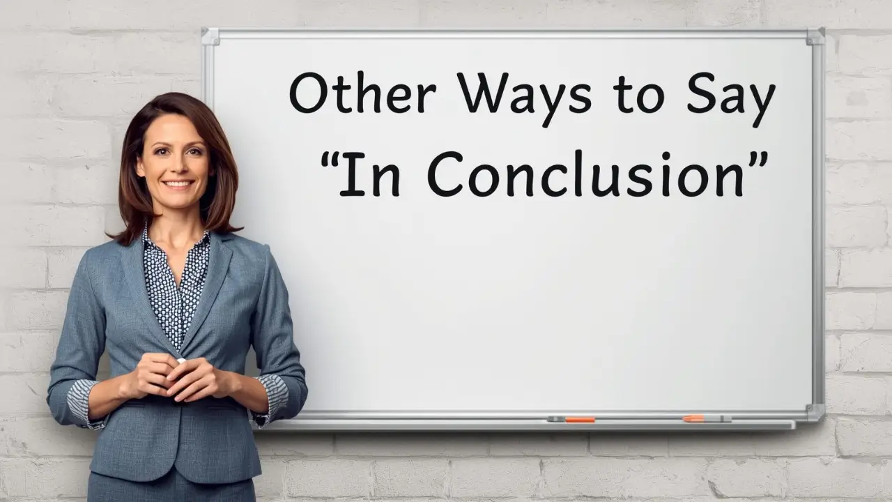 other ways to say in conclusion