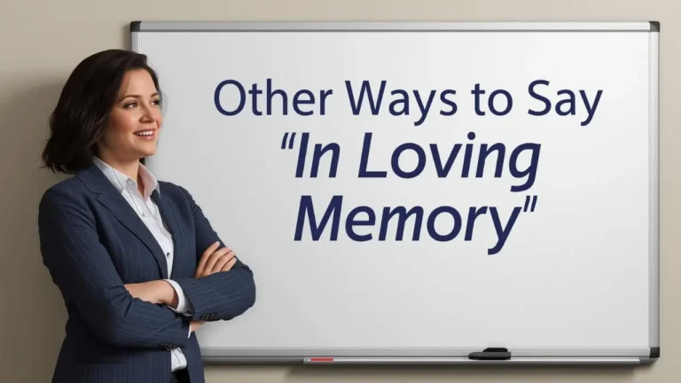 other ways to say in loving memory