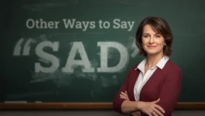 other ways to say sad