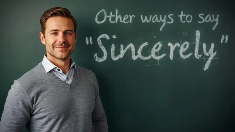 other ways to say sincerely in an email