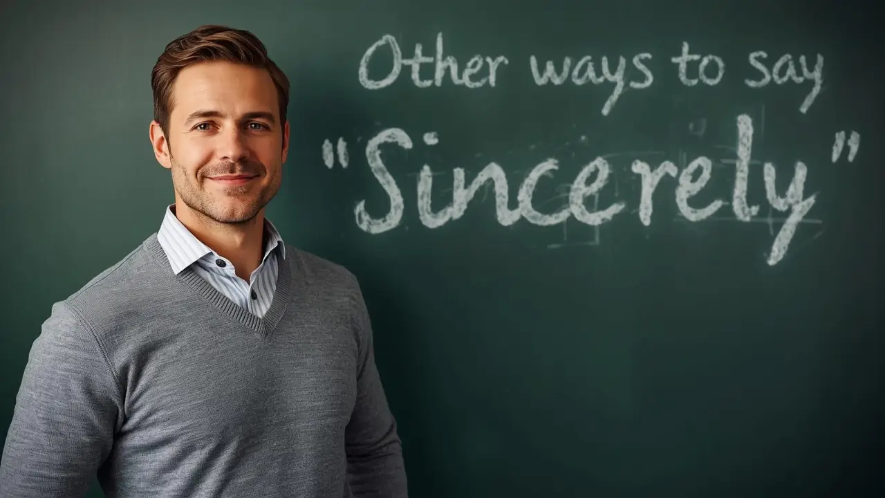 other ways to say sincerely in an email