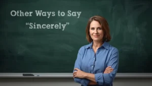 other ways to say sincerely in an email