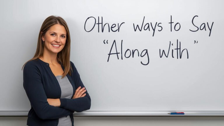other ways to say along with