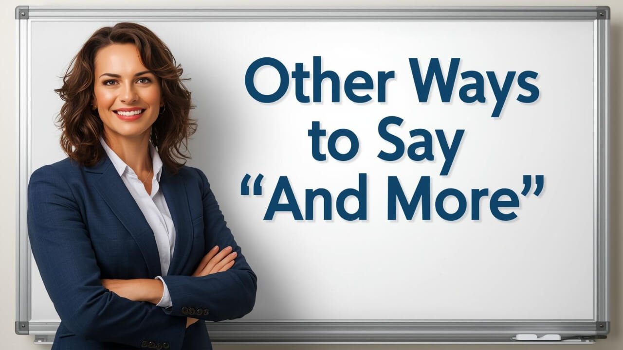 other ways to say and more