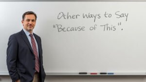 other ways to say because of this