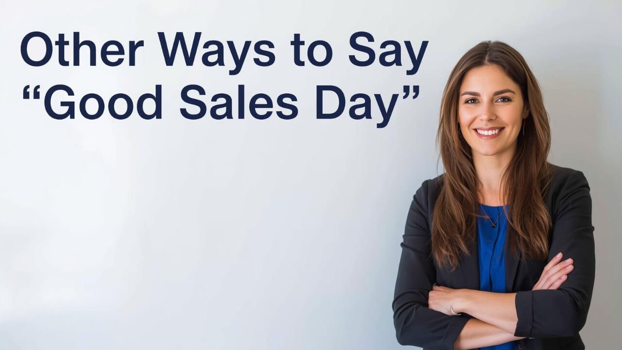 other ways to say good sales day