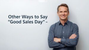 other ways to say good sales day
