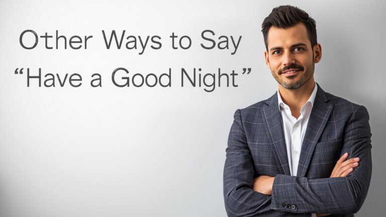 other ways to say have a good night