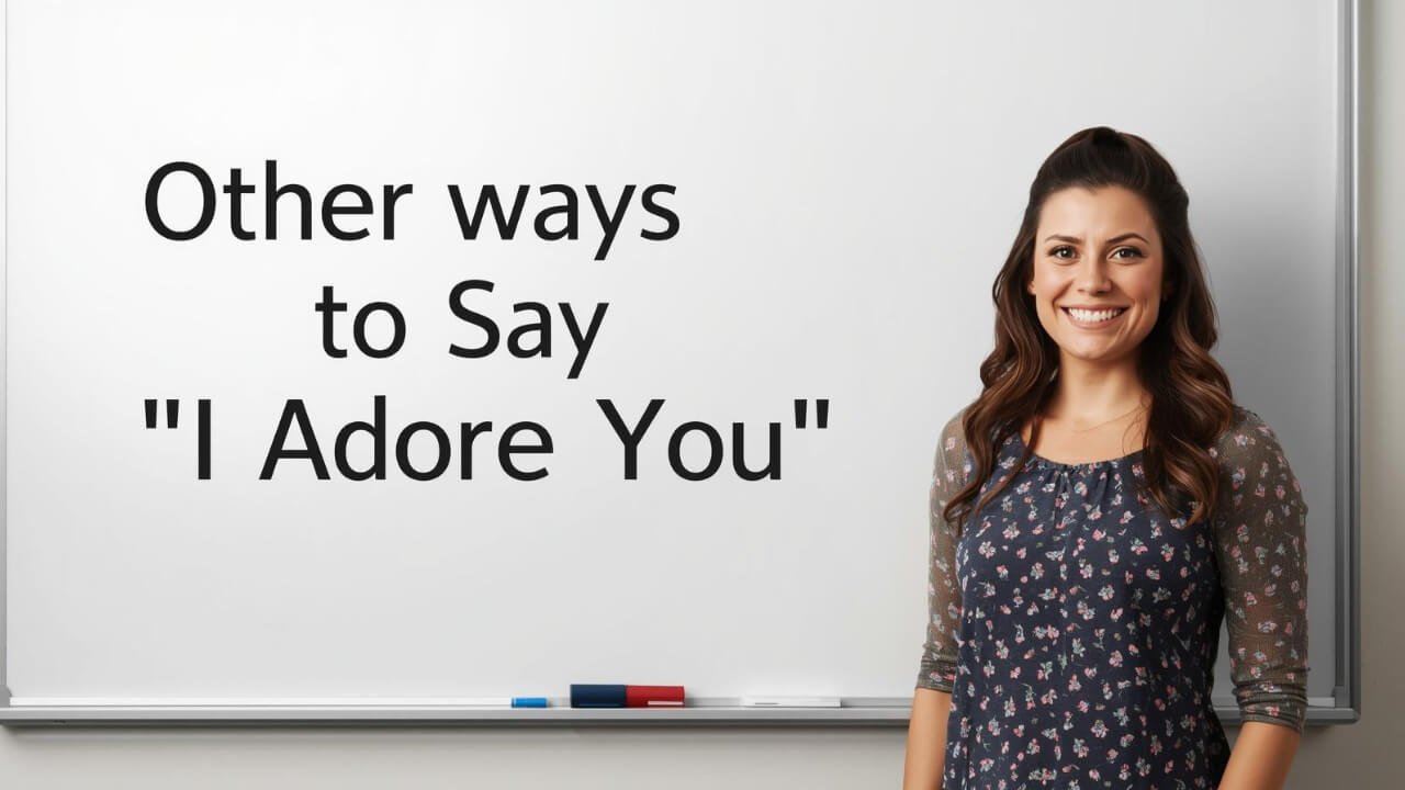 other ways to say i adore you