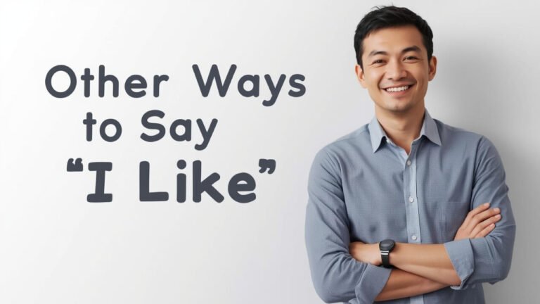 other ways to say i like