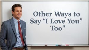 other ways to say i love you too