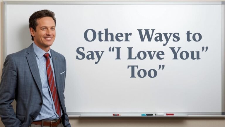 other ways to say i love you too