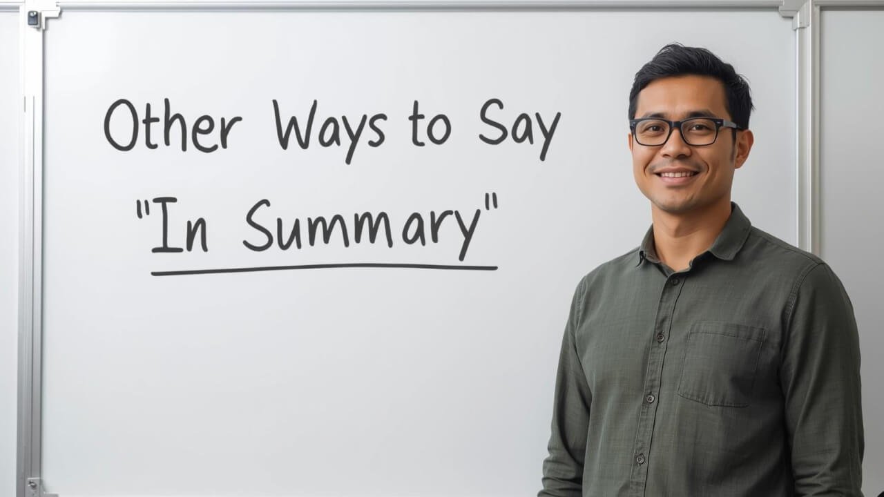 other ways to say in summary