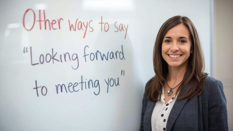 other ways to say looking forward to meeting you