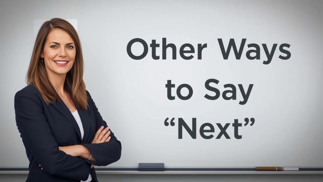 other ways to say next