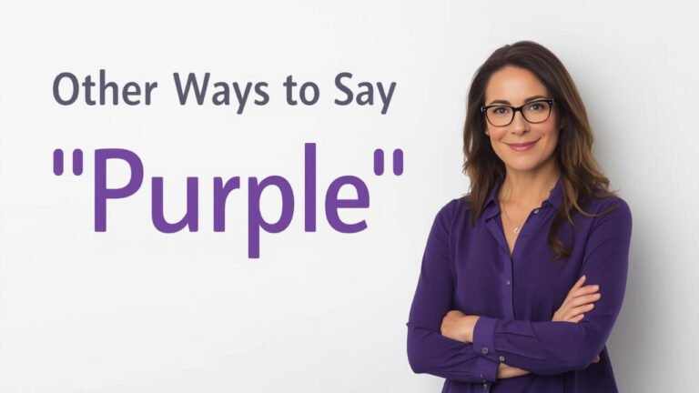 other ways to say purple