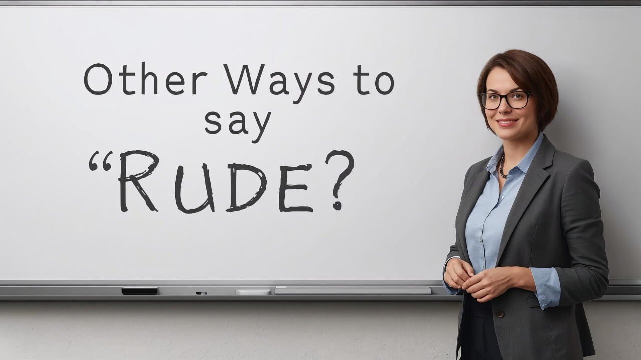 other ways to say rude