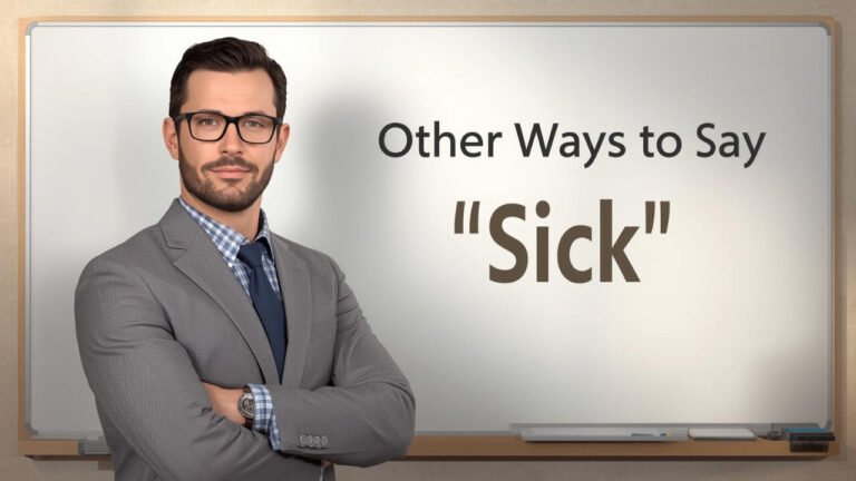 other ways to say sick