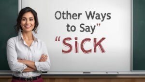 other ways to say sick