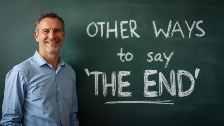other ways to say the end
