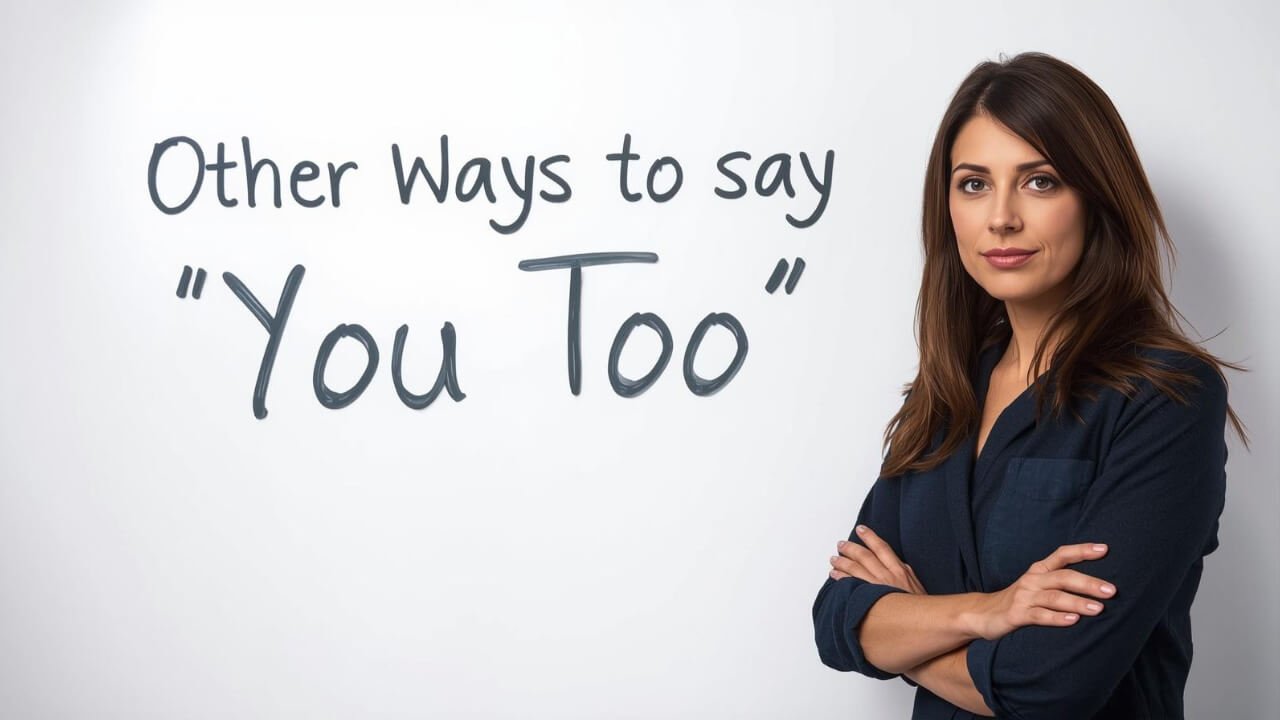other ways to say you too